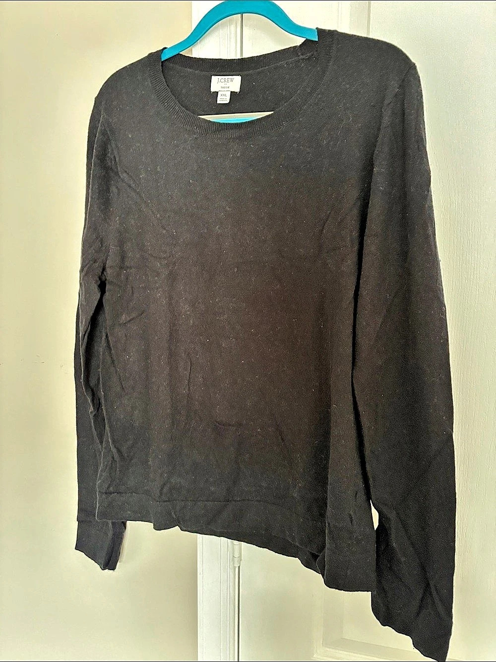 J.Crew Teddie Sweater Crew Neck Sweater XXL Black